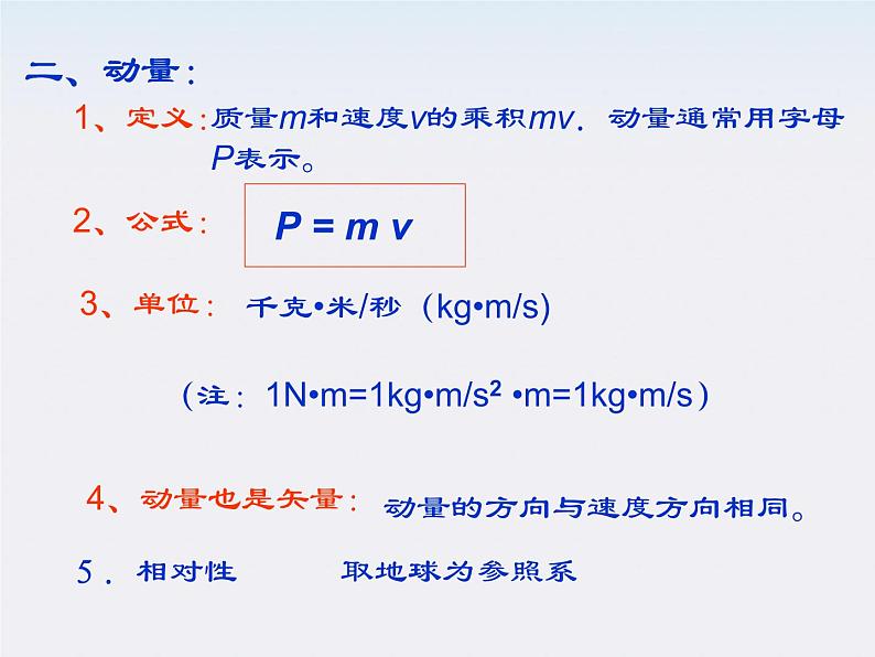 【最新课件】物理：人教版必修二  动能　动量与冲量第5页