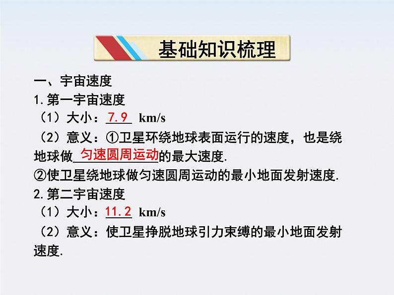 高一物理培优人教版必修2课件 第六章第五节《宇宙航行第六节经典力学的局限性》第3页