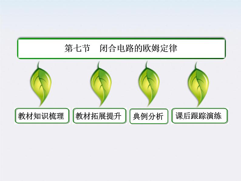 版高中物理（新课标人教版 选修3-1）同步学习方略课件 2-7《闭合电路的欧姆定律》第2页