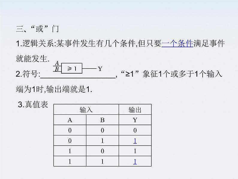 高二物理人教版选修3-1精品课件 2.10 简单的逻辑电路06