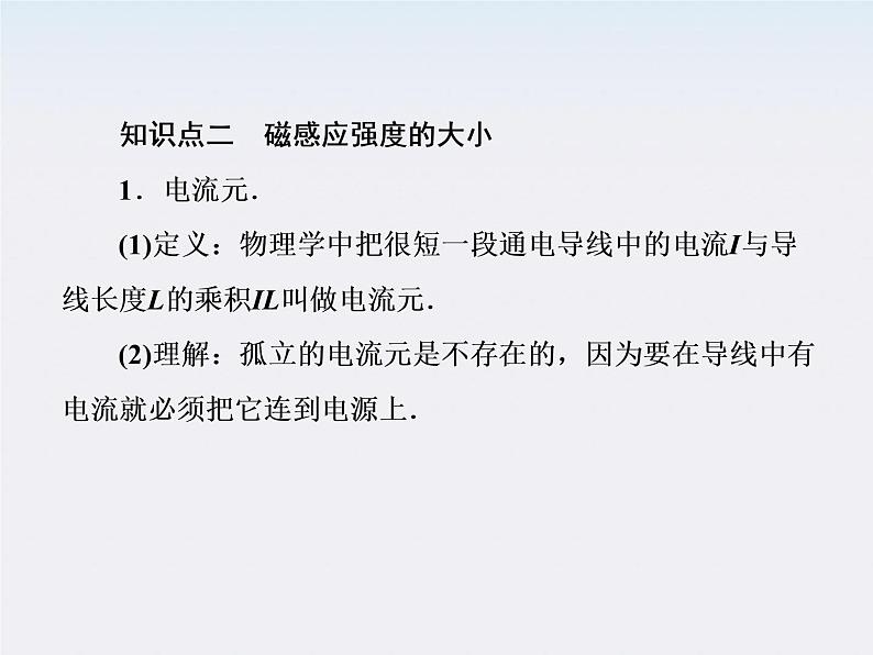 版高中物理（新课标人教版 选修3-1）同步学习方略课件3-2《磁感应强度》08