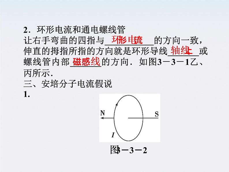 高三物理人教版选修3-1课件：第3章第三节《几种常见的磁场》第7页