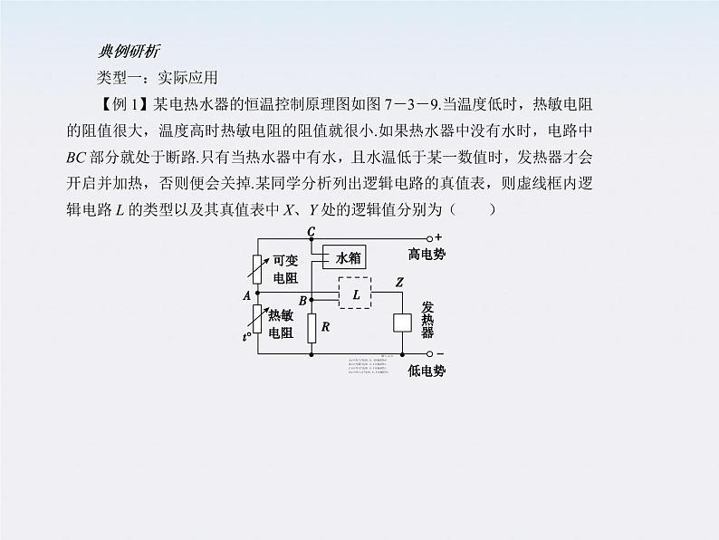 【】届高三物理复习课件（21）  简单逻辑电路07