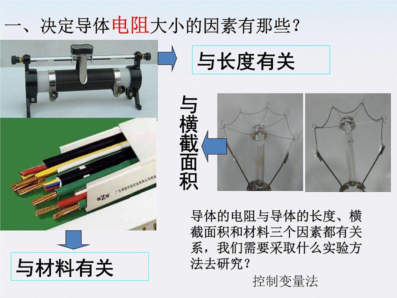 河北师大附中高中物理 第二章第六节 《导体的电阻》精品课件 新人教版选修3-104