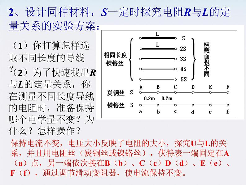 河北师大附中高中物理 第二章第六节 《导体的电阻》精品课件 新人教版选修3-108