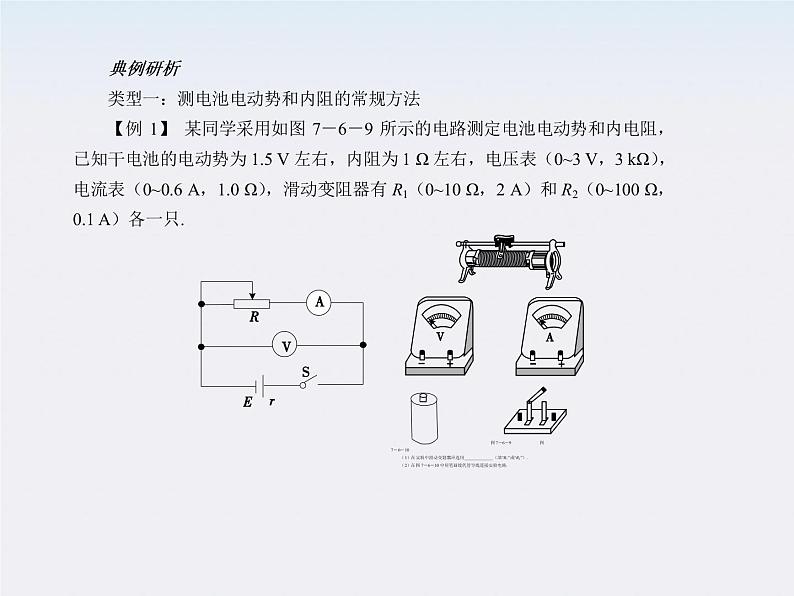 【】届高三物理复习课件（22）  测定电池的电动势和内阻01