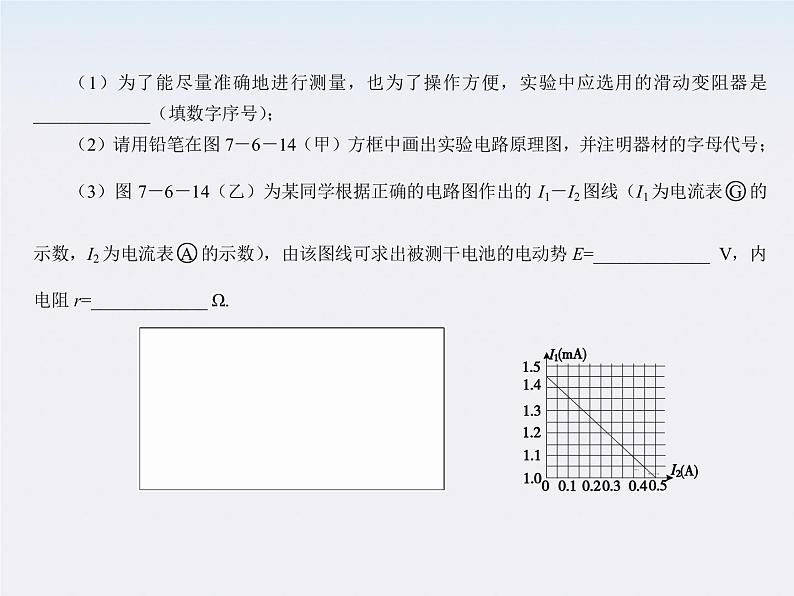 【】届高三物理复习课件（22）  测定电池的电动势和内阻06