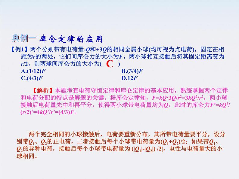 【】届高中物理基础复习课件：6.1电场力的性质02