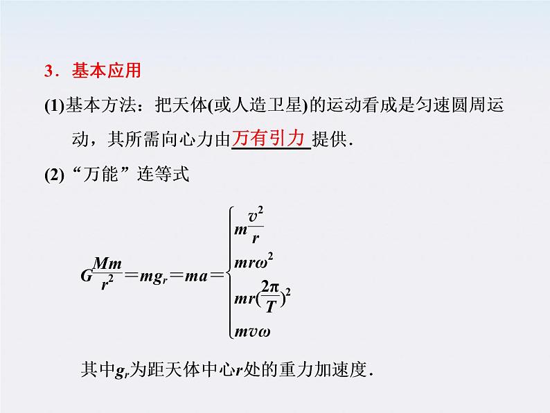 高考物理冲刺专题复习课件第六章   第四讲   万有引力与航天05