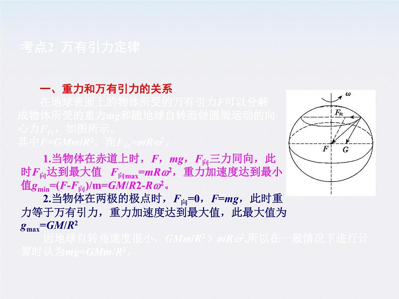 【】届高中物理基础复习课件：4.4万有引力与航天第4页