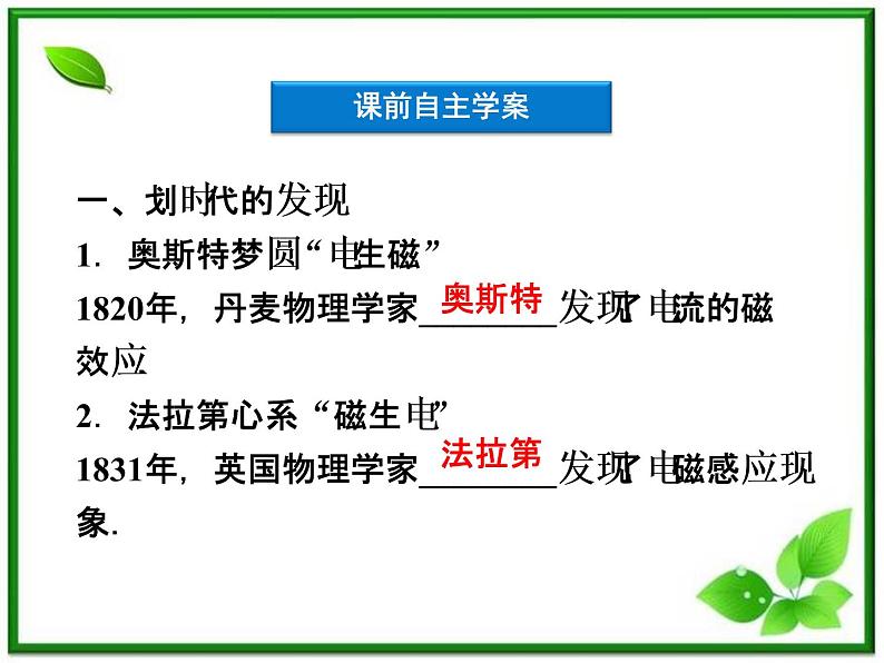 第四章《划时代的发现》《探究点磁感应的产生条件》 精品课件（新人教版选修3-2）05