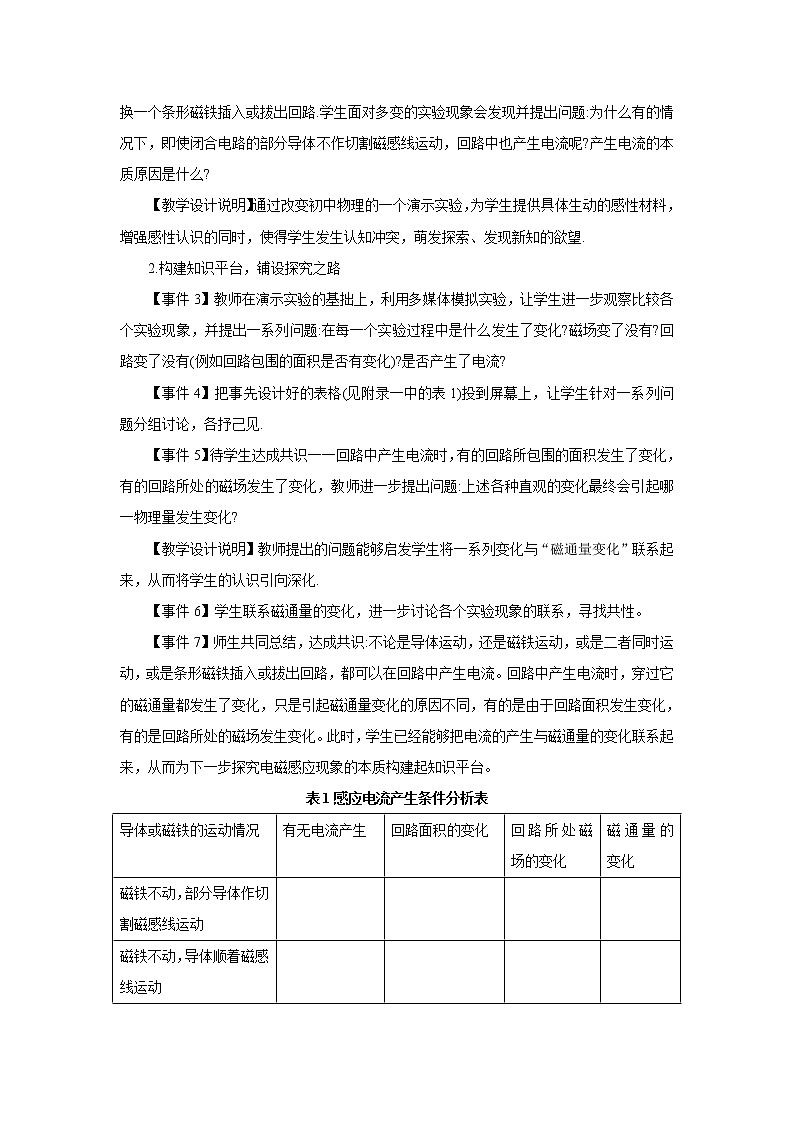 《探究电磁感应的产生条件》 教案5第2页