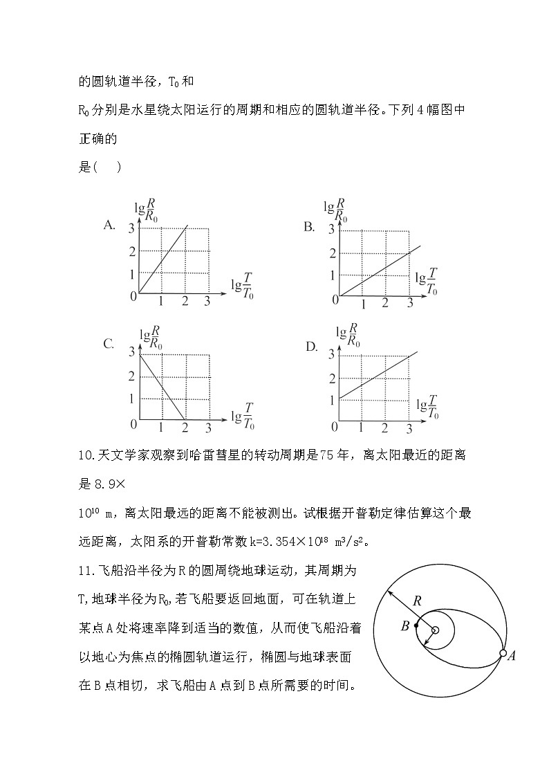 高一物理分层达标训练：6.1《行星的运动》(人教版)必修203