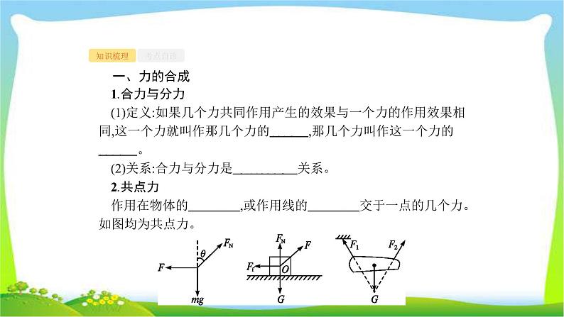 高考物理总复习2.2力的合成与分解课件PPT第2页