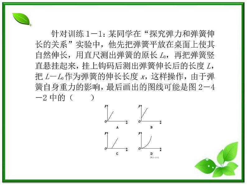 高三物理复习课件（4） 实验：探究弹力和弹簧伸长的关系03