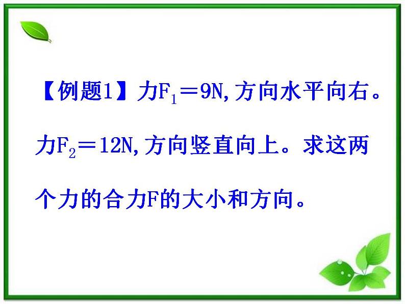 高一物理课件 3.4 《力的合成》 13（人教版必修1）第6页