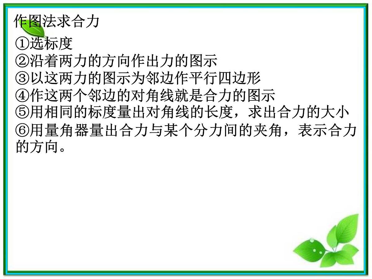 高中物理人教版必修1课件 《力的合成》4第3页