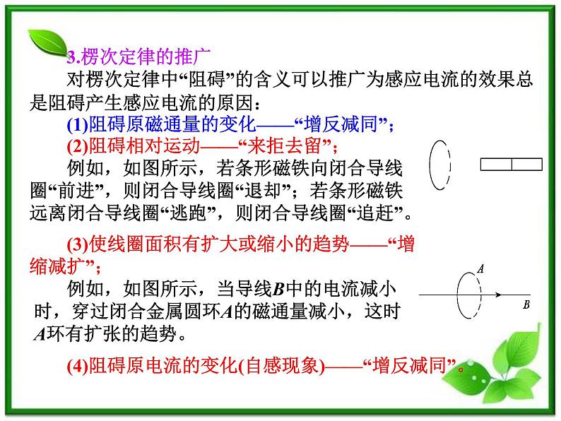 【精品】届高中物理基础复习课件：9.1电磁感应现象   楞次定律07