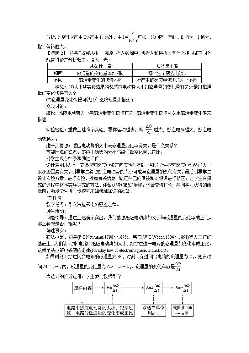 《法拉第电磁感应定律》教案10（人教版选修3-2）03