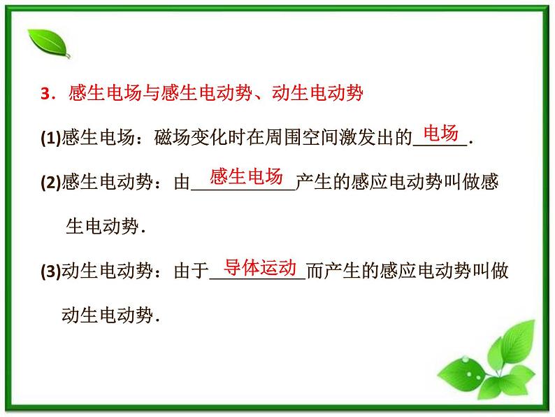 【最新精品课件】物理：人教版必修二  动能　法拉第电磁感应定律  自感和涡流第4页