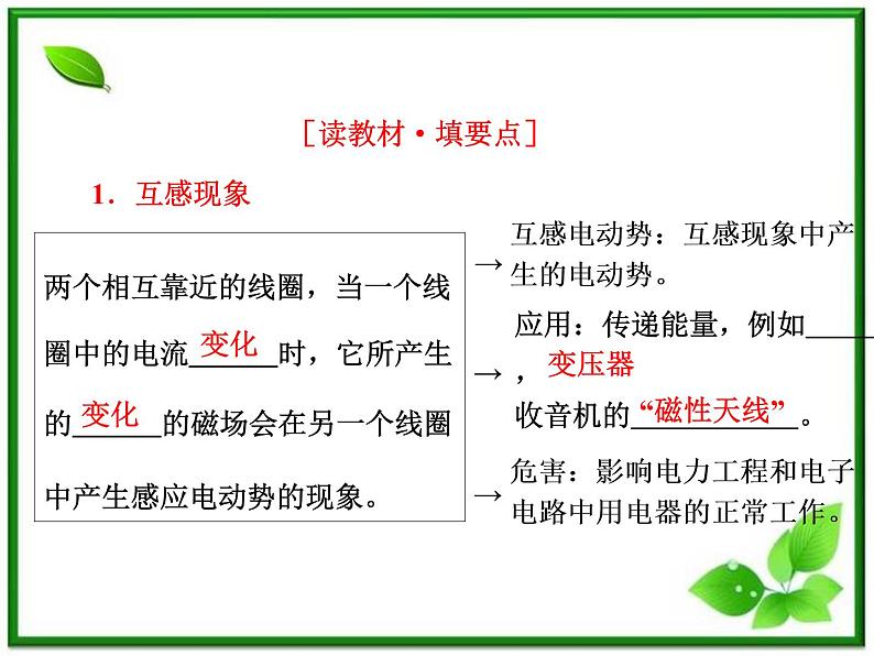 物理：4.6《互感和自感》课件（人教版选修3-2）05