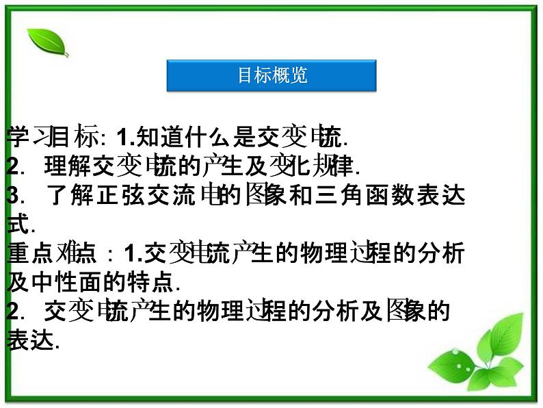 高中物理课件：第一节《交变电流的产生和变化规律》（人教版选修3-2）第3页