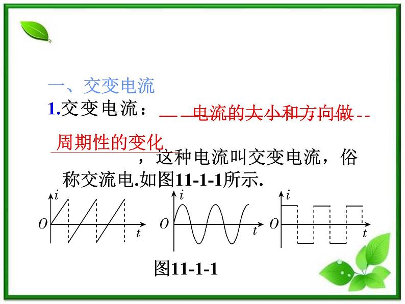 福建省高二物理一轮精品课件（新课标）： 交变电流第2页