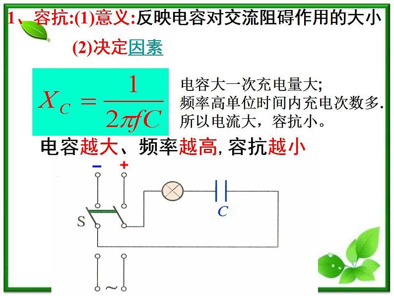 《电感和电容对交变电流的影响》课件二（18张PPT）08