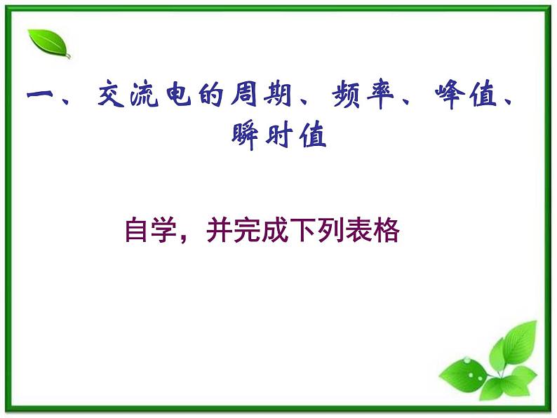 《描述交变电流的物理量》课件一（16张PPT）第2页