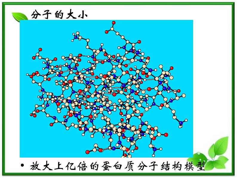 《物体是由大量分子组成的》课件1（37张PPT）（新人教版选修3-3）08