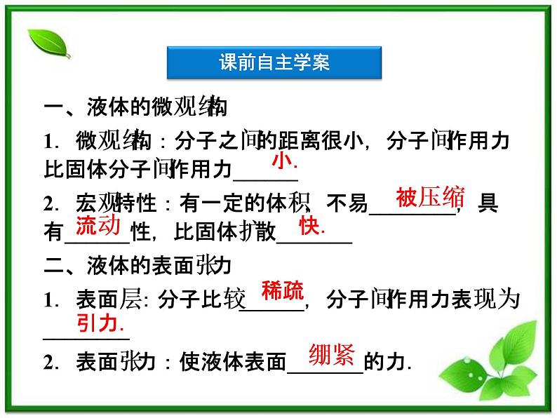 同步备课物理3-3，人教版  9.2《液体》课件5第4页