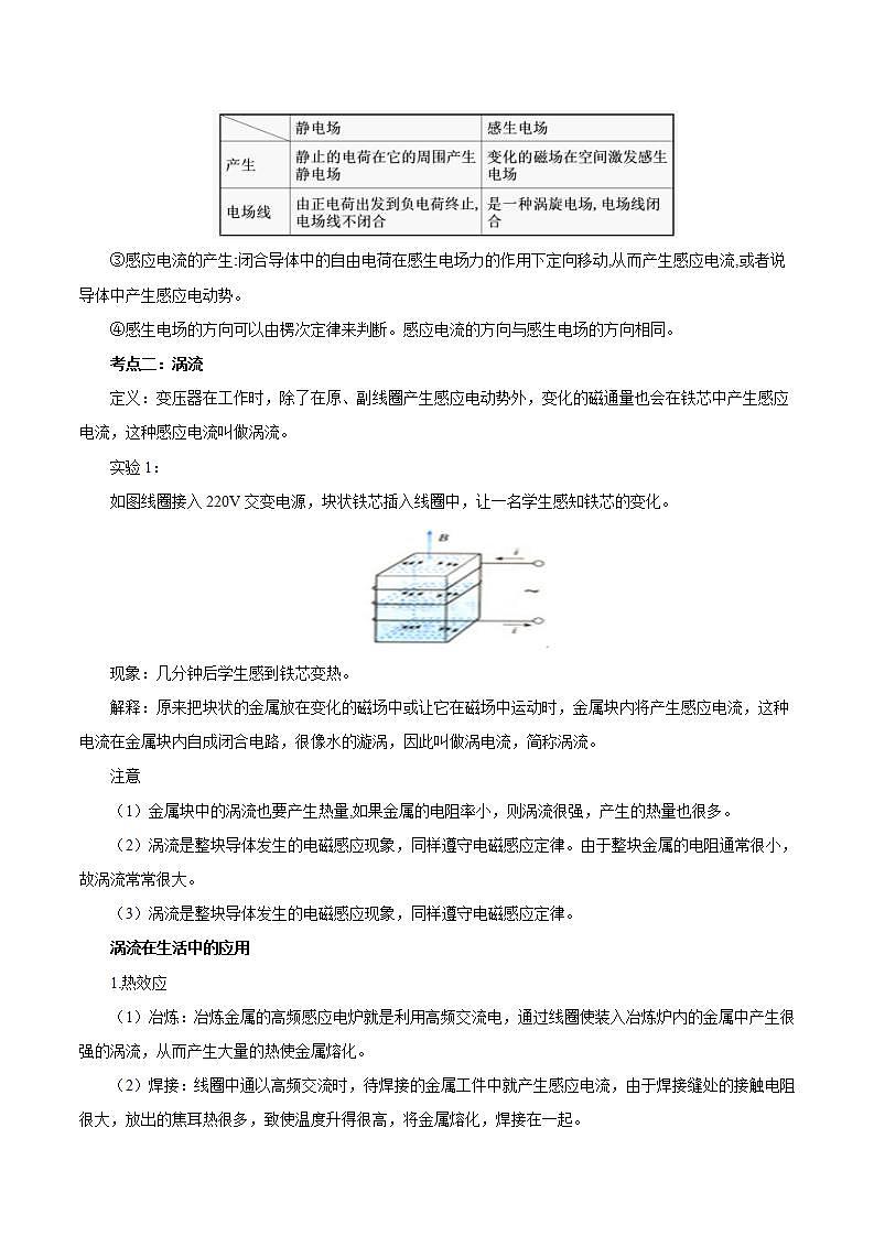2.3.1 涡流、电磁阻尼和电磁驱动 学案02