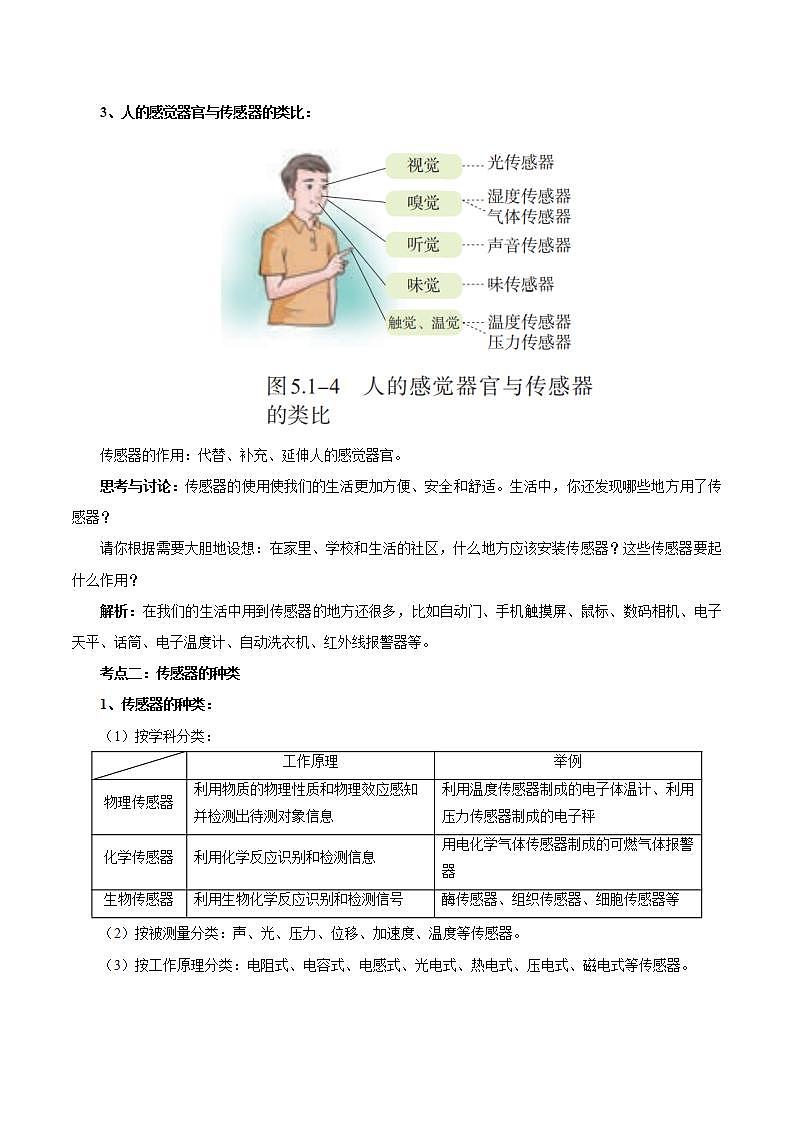 5.1 认识传感器 学案第2页
