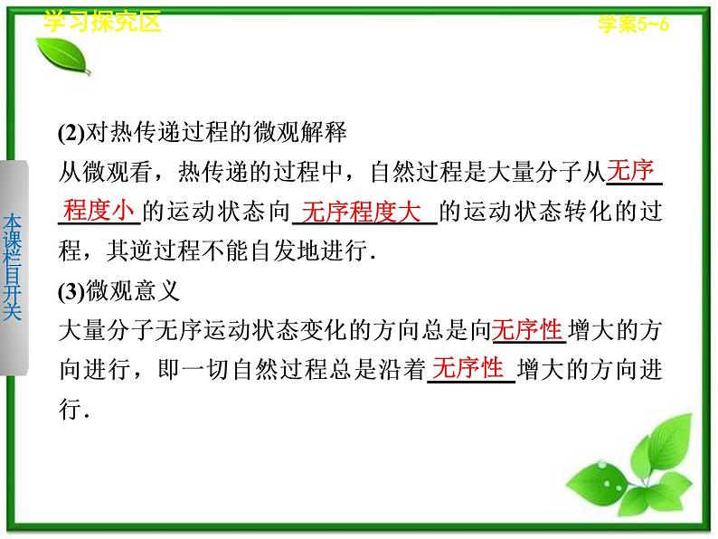 同步备课物理3-3，人教版  10.5《热力学第二定律的微观解释》10.6《能源和可持续发展》课件7第8页