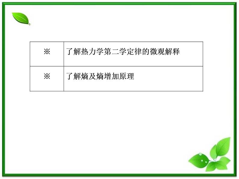 物理：10.5《热力学第二定律的微观解释》课件（人教版选修3-3）06