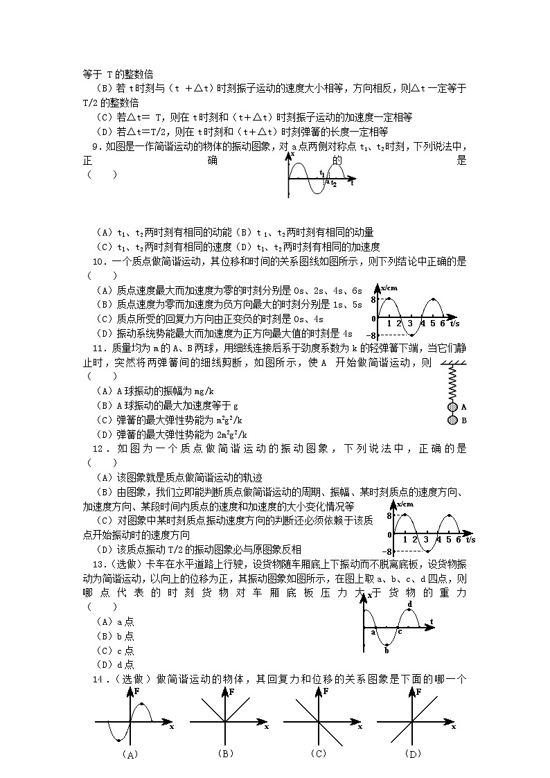 2012高二物理每课一练 11.1 简谐运动 3（人教版选修3-4）02