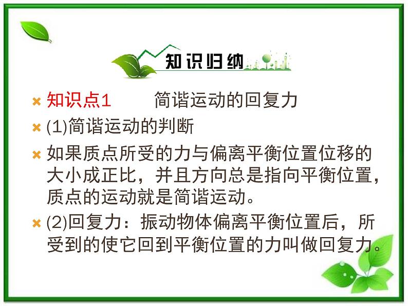 高中物理选修3-4课件：11.3《简谐运动的回复力和能量》人教版第7页