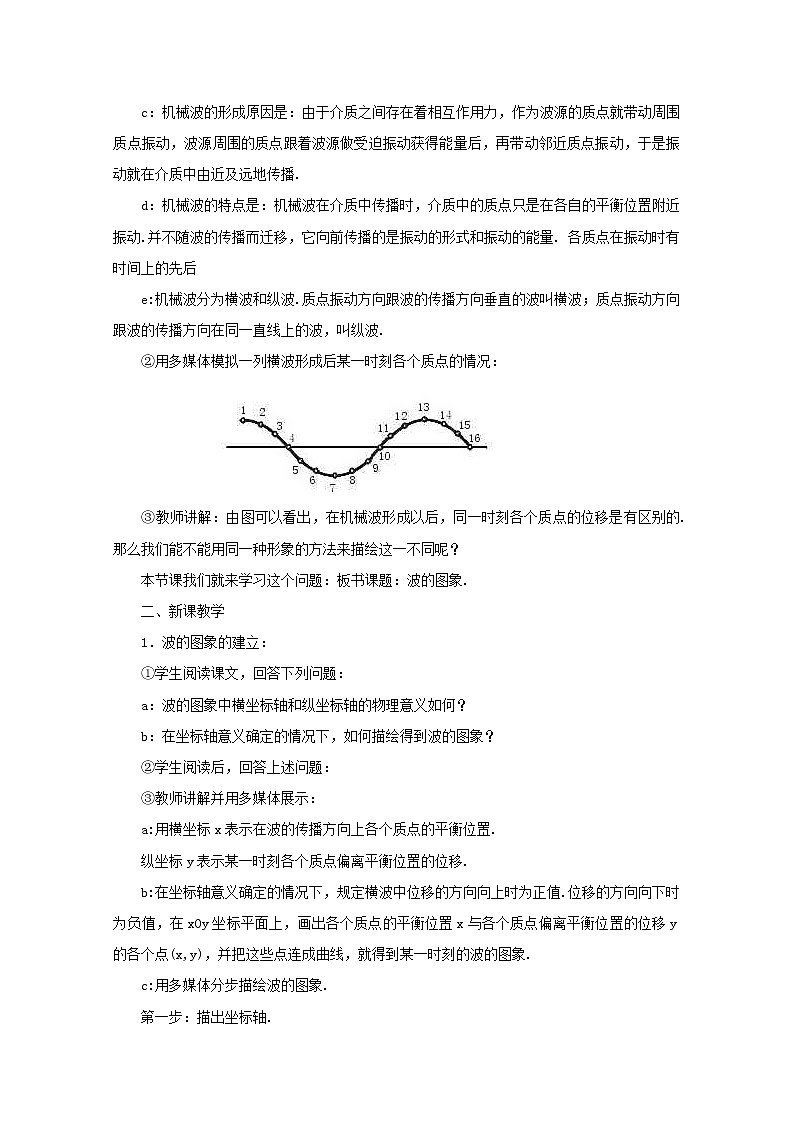 《波的图象》教案12（新人教版选修3-4）第2页