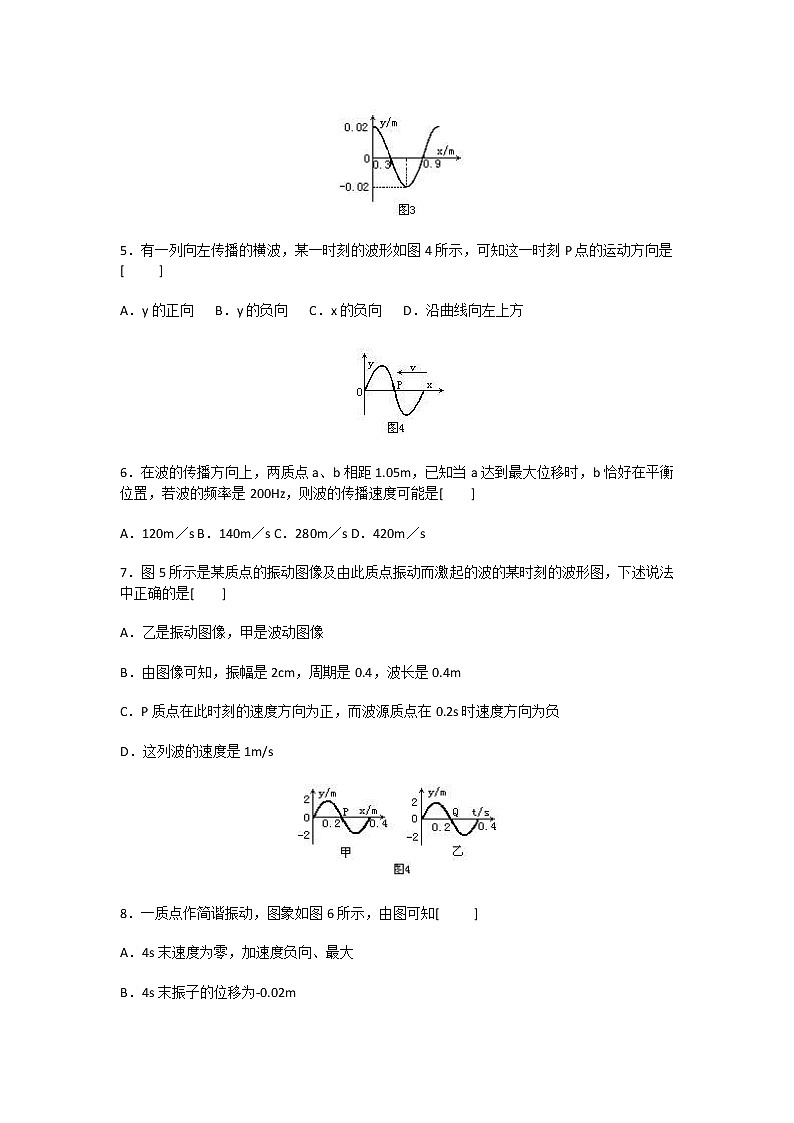《波的图像》同步练习（新人教版选修3-4）02