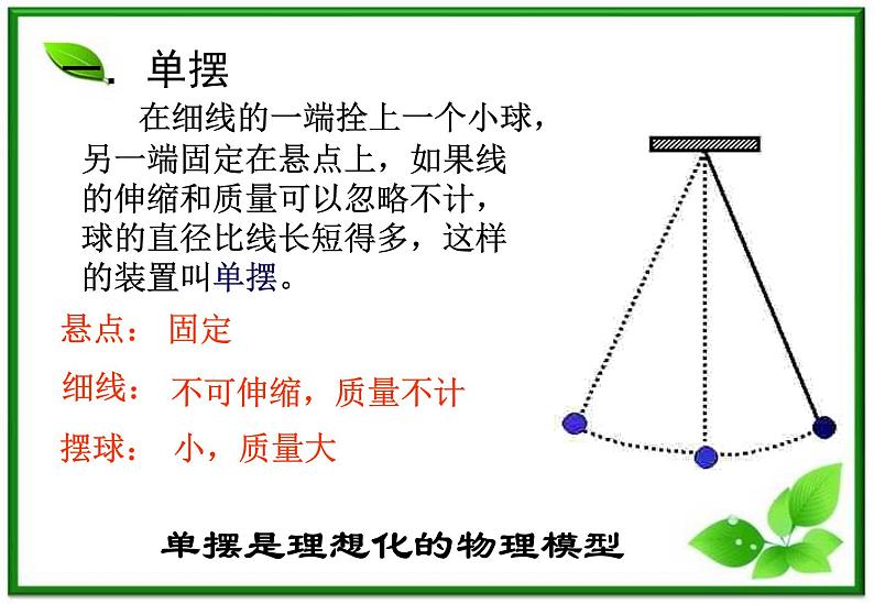 物理：11.4《单摆》4（新人教版选修3-4）课件PPT第3页