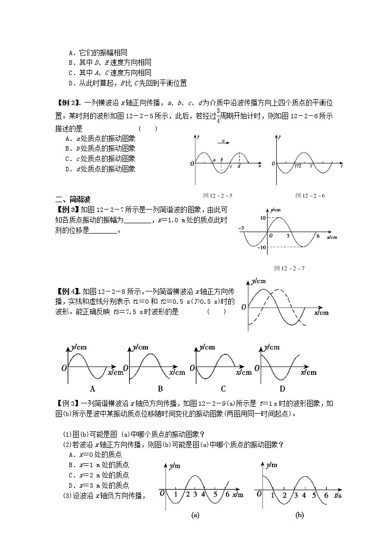 江苏桃州中学高二物理选修3-4导学案 12.2《波的图像》（人教版）02