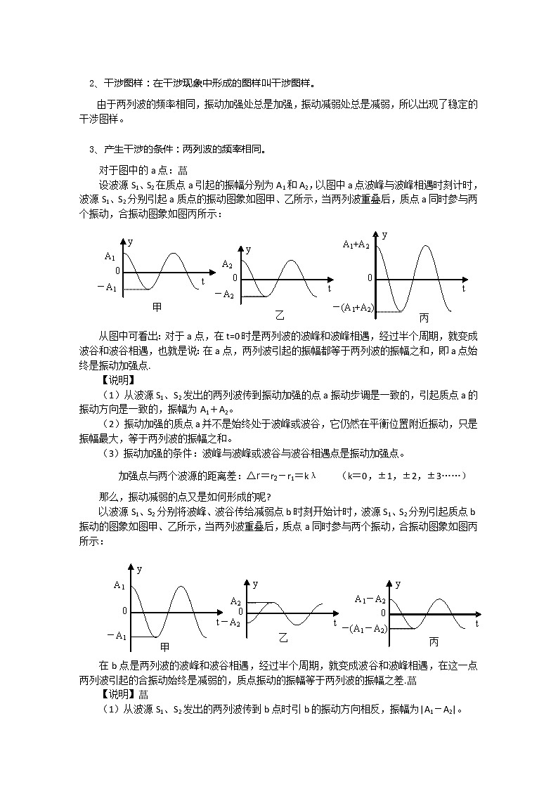 湖北省阳新高中物理选修3-4 12.6《波的干涉》教案（新人教版）02