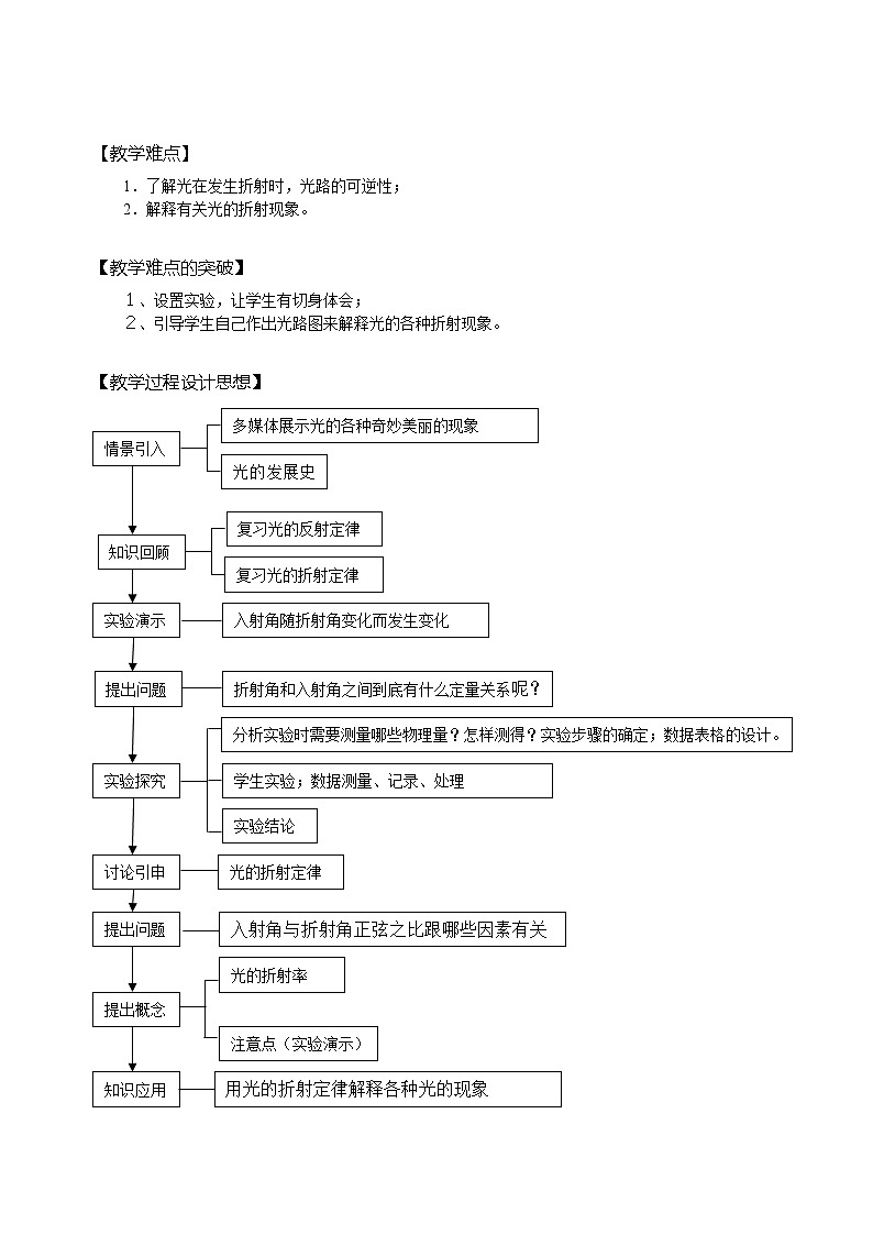 《光的折射》教案10（新人教版选修3-4）02