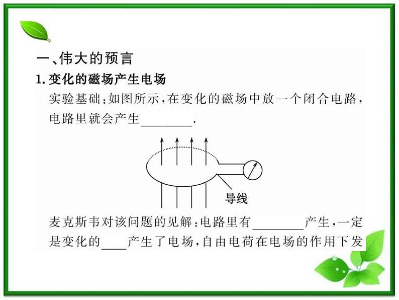 【一轮复习】高二物理课件 14.1 《电磁波的发现》 14.2 电磁振荡 （人教版选修3-4）第4页