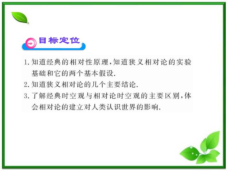 【一轮复习】高二物理课件 15.1 《相对论的诞生 》15.2 时间和空间的相对性 （人教版选修3-4）第2页