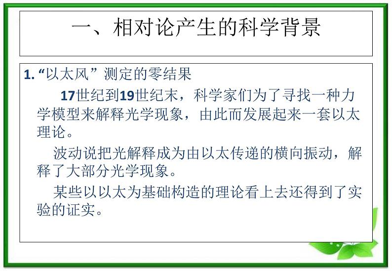 物理：15.1《相对论诞生》1（新人教版选修3-4）课件PPT03