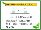 安徽省合肥市32中高中物理选修3-5《用动量概念表示牛顿第二定律》课件