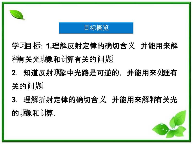 高中物理核心要点突破系列课件：第19章第二节《光的折射》（人教版选修3-4）03