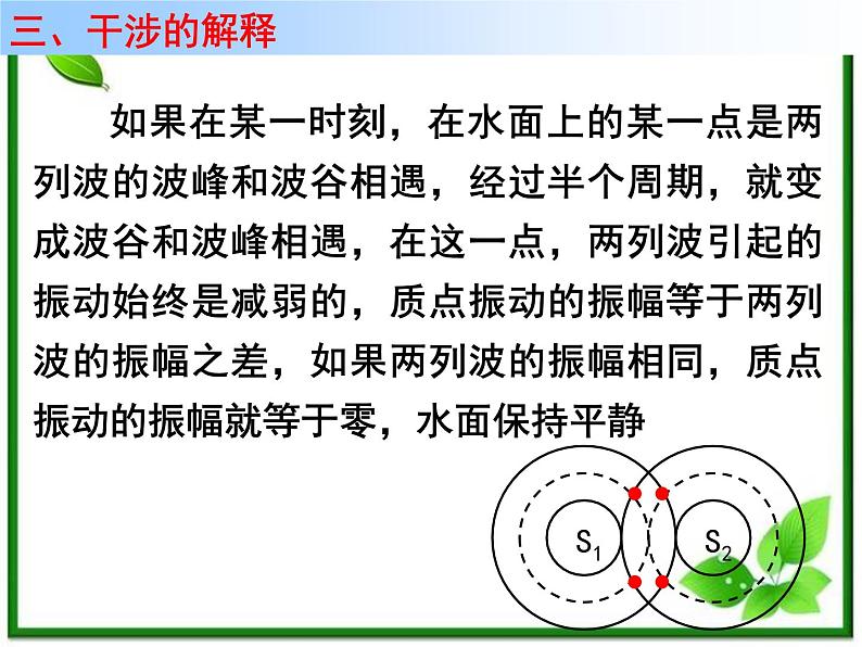 高二物理总复习课件 12.6 波的干涉（新人教版选修3-4）第7页