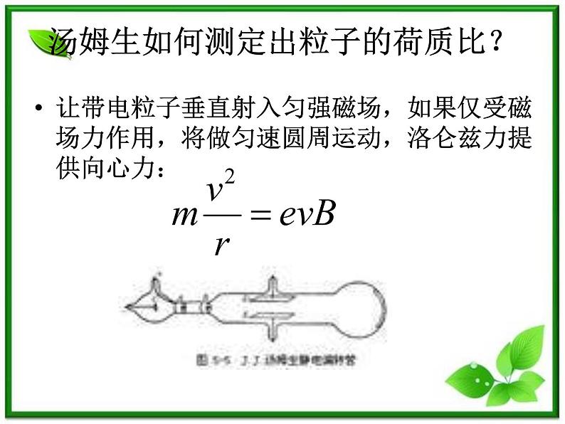 江苏省徐州市铜山县夹河中学高三物理 《电子的发现》课件第5页